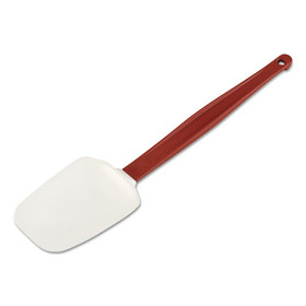 Rubbermaid RCP1967RED High Heat Scraper Spoon, White w/Red Blade, 13 1/2"
