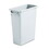 Rubbermaid 1971258 Slim Jim Waste Container w/Handles, Rectangular, Plastic, 15.875gal, Light Gray, Price/EA