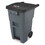 Rubbermaid RCP1971956 Brute Step-On Rollouts, 50 gal, Metal/Plastic, Gray, Price/EA