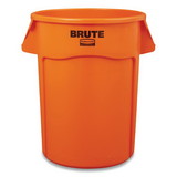 Rubbermaid Commercial RCP2119307 Brute Round Containers, 44 gal, Orange
