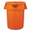 Rubbermaid Commercial RCP2119307 Brute Round Containers, 44 gal, Orange, Price/EA