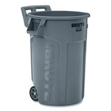 Rubbermaid Commercial RCP2131929 Vented Wheeled Brute Container, 44 gal, Plastic, Gray