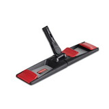 Rubbermaid Commercial RCP2132428 Adaptable Flat Mop Frame, 18.25 x 4, Black/Gray/Red