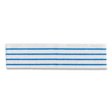 Rubbermaid RCP2134282 Disposable Microfiber Pad, 4.75 x 19, White/Blue Stripes, 50/Pack, 3 Packs/Carton