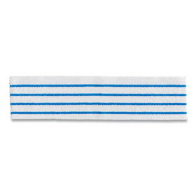 Rubbermaid Commercial HYGEN RCP2134282 Disposable Microfiber Pad, 4.75 x 19, White/Blue Stripes, 50/Pack, 3 Packs/Carton