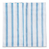 Rubbermaid Commercial HYGEN RCP2134283 Disposable Microfiber Cleaning Cloths, 12 x 12, Blue/White Stripes, 600/Pack