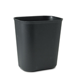 Rubbermaid RCP254100BK Fiberglass Wastebasket, 3.5 gal, Fiberglass, Black