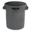 Rubbermaid RCP2610GRA Vented Round Brute Container, 10 gal, Plastic, Gray, Price/EA