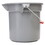 Rubbermaid RCP261400GY 14 Quart Round Utility Bucket, 12" Diameter X 11 1/4"h, Gray Plastic, Price/EA