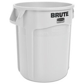 Rubbermaid RCP2620WHI Round Brute Container, Plastic, 20 Gal, White