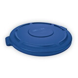 Rubbermaid RCP263100BE Round Flat Top Lid, For 32-Gallon Round Brute Containers, 22 1/4