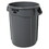 Rubbermaid RCP263200GY Round Brute Container, Plastic, 32 Gal, Gray, Price/EA