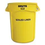 Rubbermaid Commercial RCP263294YEL Round Brute Container with 