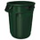 Rubbermaid RCP2632DGR Vented Round Brute Container, 32 gal, Plastic, Dark Green, Price/EA