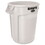 Rubbermaid RCP2632WHI Round Brute Container, Plastic, 32 Gal, White, Price/EA
