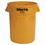 Rubbermaid FG263200YEL Round Brute Container, Plastic, 32 gal, Yellow, Price/EA