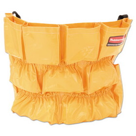 Rubbermaid RCP264200YW Brute Caddy Bag, 12 Pockets, Yellow