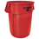 Rubbermaid FG264360RED Brute Vented Trash Receptacle, Round, 44 gal, Red, 4/Carton, Price/CT