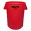 Rubbermaid FG264360RED Brute Vented Trash Receptacle, Round, 44 gal, Red, Price/EA