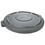 Rubbermaid RCP265400GY Round Flat Top Lid, For 55-Gallon Round Brute Containers, 26 3/4", Dia., Gray, Price/EA