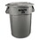 Rubbermaid RCP265500GY Round Brute Container, Plastic, 55 Gal, Gray, Price/EA