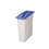 Rubbermaid RCP270388BE Slim Jim Paper Recycling Top, 20 3/8 X 11 3/8 X 2 3/4, Dark Blue, Price/EA