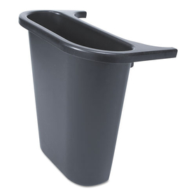 Rubbermaid RCP295073BLA Saddle Basket Recycling Bin, Plastic, Black