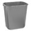 Rubbermaid RCP295500BK Deskside Plastic Wastebasket, Rectangular, 3 1/2 Gal, Black, Price/EA