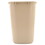 Rubbermaid RCP295600BG Deskside Plastic Wastebasket, Rectangular, 7 Gal, Beige, Price/EA