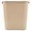 Rubbermaid RCP295600BG Deskside Plastic Wastebasket, Rectangular, 7 Gal, Beige, Price/EA