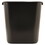 Rubbermaid RCP295600BK Deskside Plastic Wastebasket, Rectangular, 7 Gal, Black, Price/EA