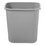 Rubbermaid RCP295600GY Deskside Plastic Wastebasket, Rectangular, 7 Gal, Gray, Price/EA