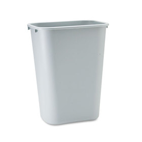 Rubbermaid RCP295700GY Deskside Plastic Wastebasket, 10.25 gal, Plastic, Gray