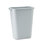 Rubbermaid RCP295700GY Deskside Plastic Wastebasket, Rectangular, 10 1/4 Gal, Gray, Price/EA