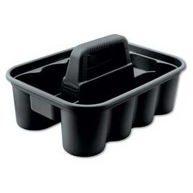Rubbermaid RCP315488BLA Commercial Deluxe Carry Caddy, Eight Compartments, 15 x 7.4, Black