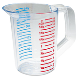 Rubbermaid RCP3215CLE Bouncer Measuring Cup, 16 oz, Clear