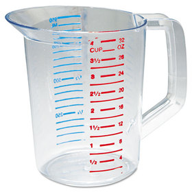 Rubbermaid RCP3216CLE Bouncer Measuring Cup, 32 oz, Clear