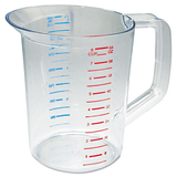 Rubbermaid RCP3217CLE Bouncer Measuring Cup, 2qt, Clear