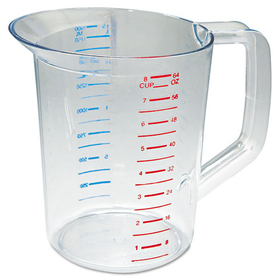 Rubbermaid RCP3217CLE Bouncer Measuring Cup, 2 qt, Clear