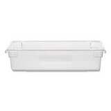 Rubbermaid RCP3308CLE Food/tote Boxes, 8 1/2gal, 26w X 18d X 6h, Clear