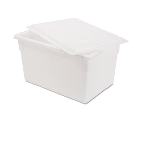 Rubbermaid RCP3501WHI Food/Tote Boxes, 21.5 gal, 26 x 18 x 15, White, Plastic
