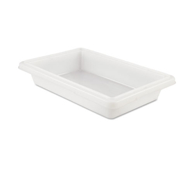 Rubbermaid RCP3507WHI Food/Tote Boxes, 2 gal, 18 x 12 x 3.5, White, Plastic