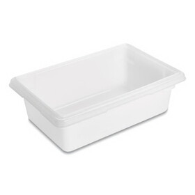 Rubbermaid RCP3509WHI Food/tote Boxes, 3.5gal, 18w X 12d X 6h, White