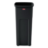 Rubbermaid RCP356988BK Untouchable Waste Container, Square, Plastic, 23gal, Black