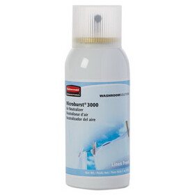 Rubbermaid RCP4012551 Microburst 3000 Refill, Linen Fresh, 2 oz Aerosol Spray, 12/Carton