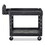 Rubbermaid RCP450088BK Heavy-Duty Utility Cart, Two-Shelf, 17-1/8w X 38-1/2d X 38-7/8h, Black, Price/EA