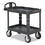 Rubbermaid RCP452088BK Heavy-Duty Utility Cart, Two-Shelf, 25-1/4w X 44d X 39h, Black, Price/EA