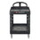 Rubbermaid RCP4546BLA Heavy-Duty Utility Cart, Two-Shelf, 26w X 55d X 33 1/4h, Black, Price/EA