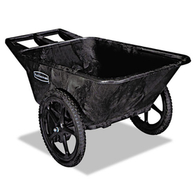 Rubbermaid RCP5642BLA Big Wheel Agriculture Cart, 300-Lb Cap, 32-3/4 X 58 X 28-1/4, Black