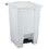 Rubbermaid RCP6144WHI Indoor Utility Step-On Waste Container, 12 gal, Plastic, White, Price/EA